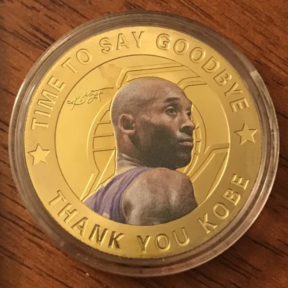 KOBE BRYANT LAKERS SIGNED LIMITED EDITION 24K GOLD COIN&CERTIFICATE AUTHENTICITY